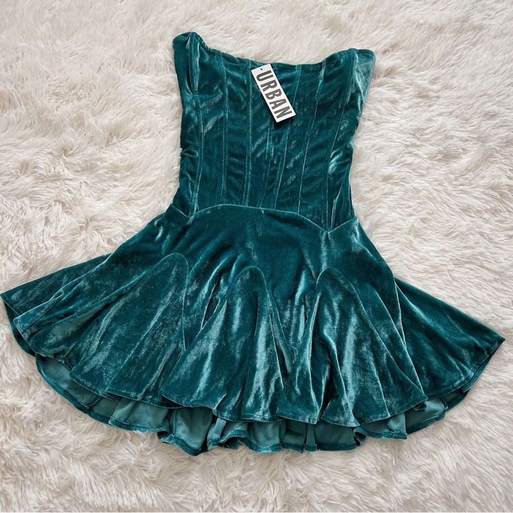 Urban Outfitters Antoinette Bustier Mini Dress